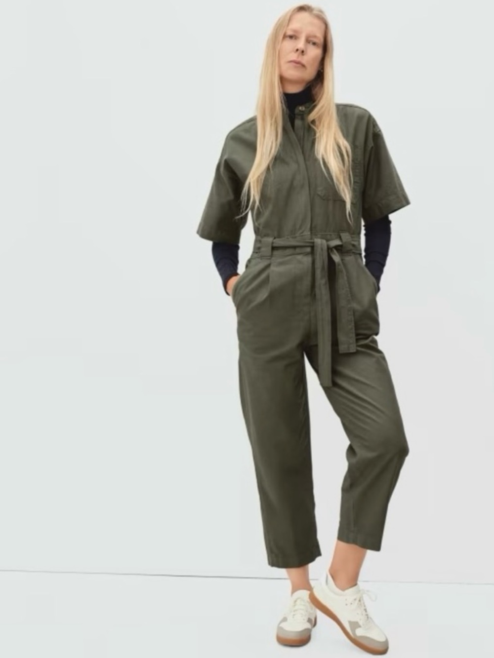 Everlane Fatigue Short Sleeve Jumpsuit